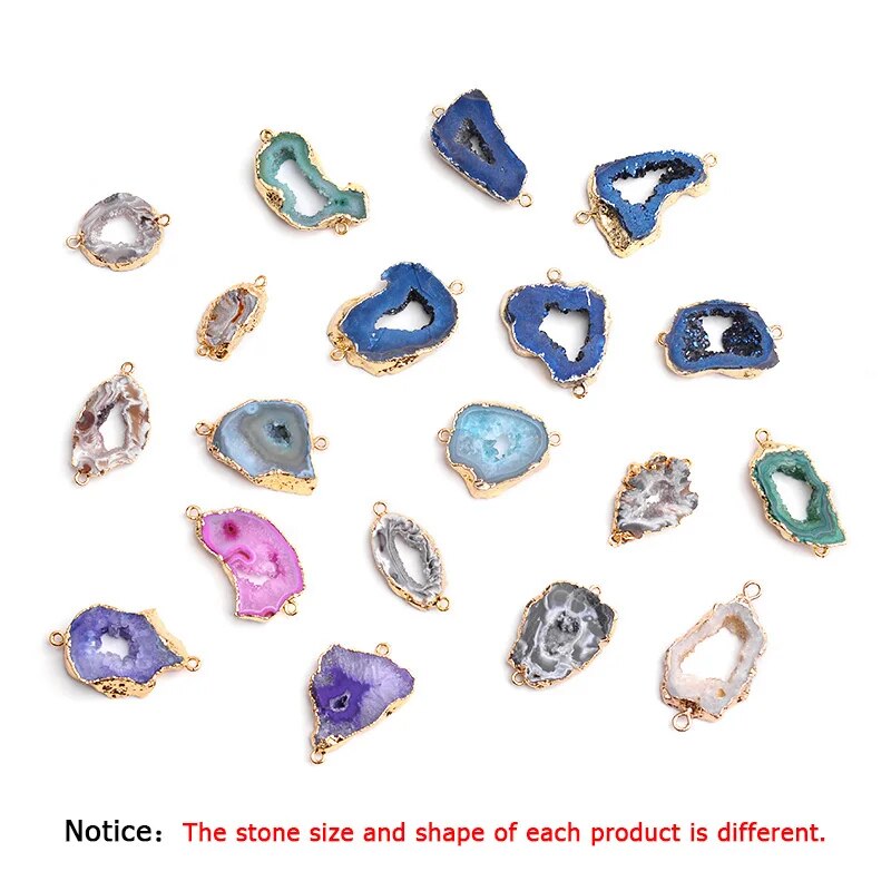 Natural Agate Druzy Stone Bracelet -Available In Multiple Colors