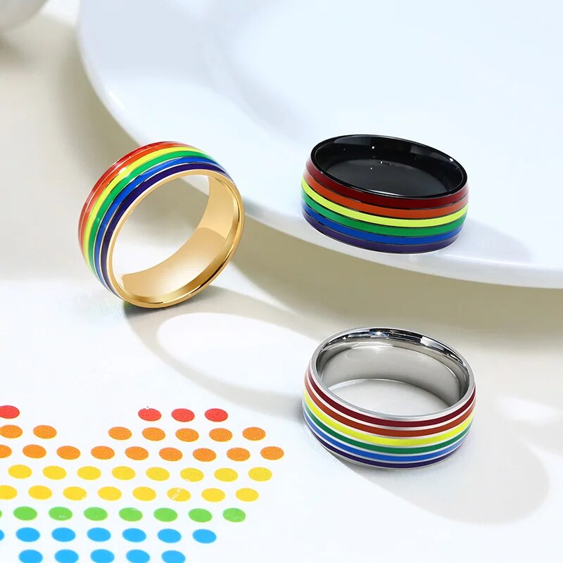 Rainbow Love Pride Unisex Ring