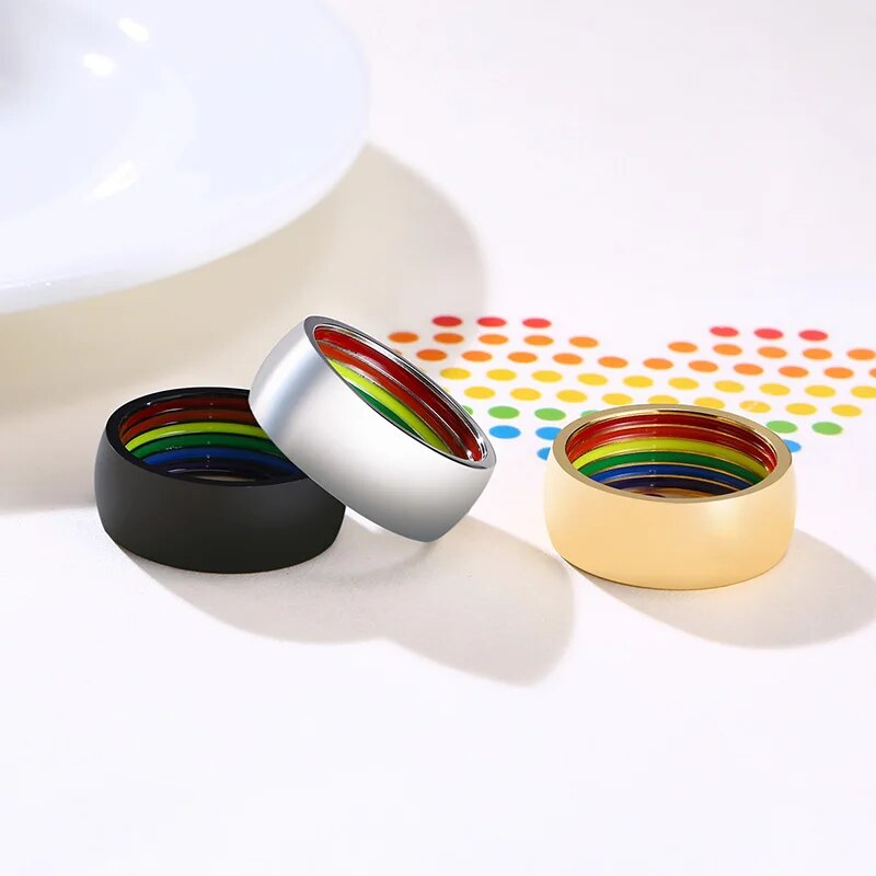 Rainbow Love Pride Unisex Ring
