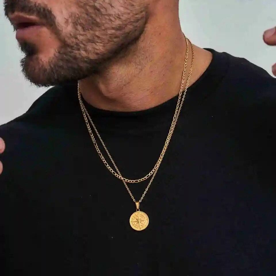 Compass Men's Necklace