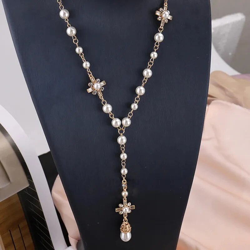 Double Layer Pearl Necklace