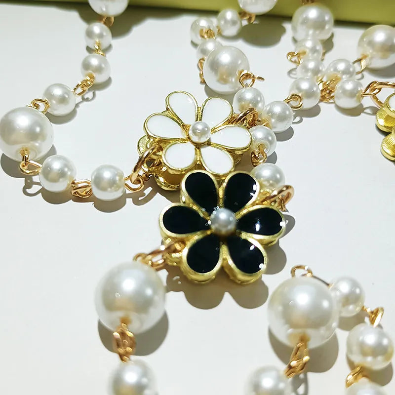 Luxury Double Layer Women's Pearl Necklace
