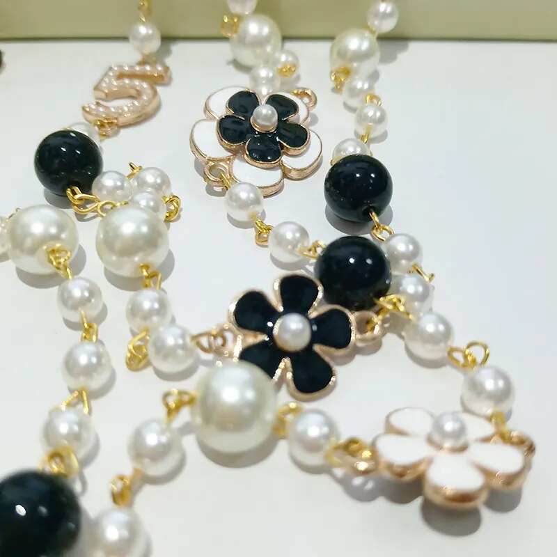 Luxury Double Layer Women's Pearl Necklace