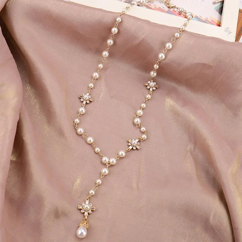 Double Layer Pearl Necklace