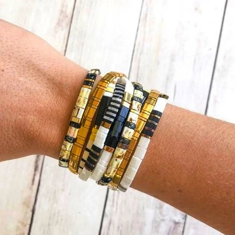 YASTYT Summer Tila Bracelet Waterproof Glass Beaded Vintage Handmade Accessories Miyuki Beads Bracelets for Women Teen Girl