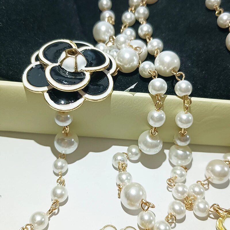 Luxury Double Layer Women's Pearl Necklace