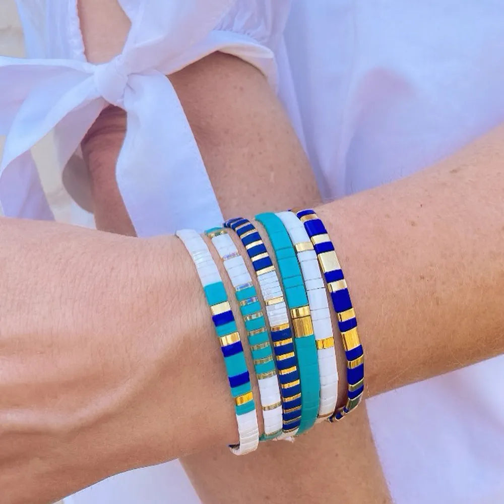 YASTYT Summer Tila Bracelet Waterproof Glass Beaded Vintage Handmade Accessories Miyuki Beads Bracelets for Women Teen Girl