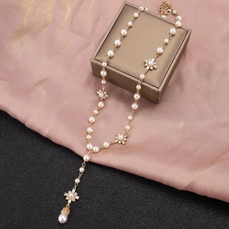 Double Layer Pearl Necklace