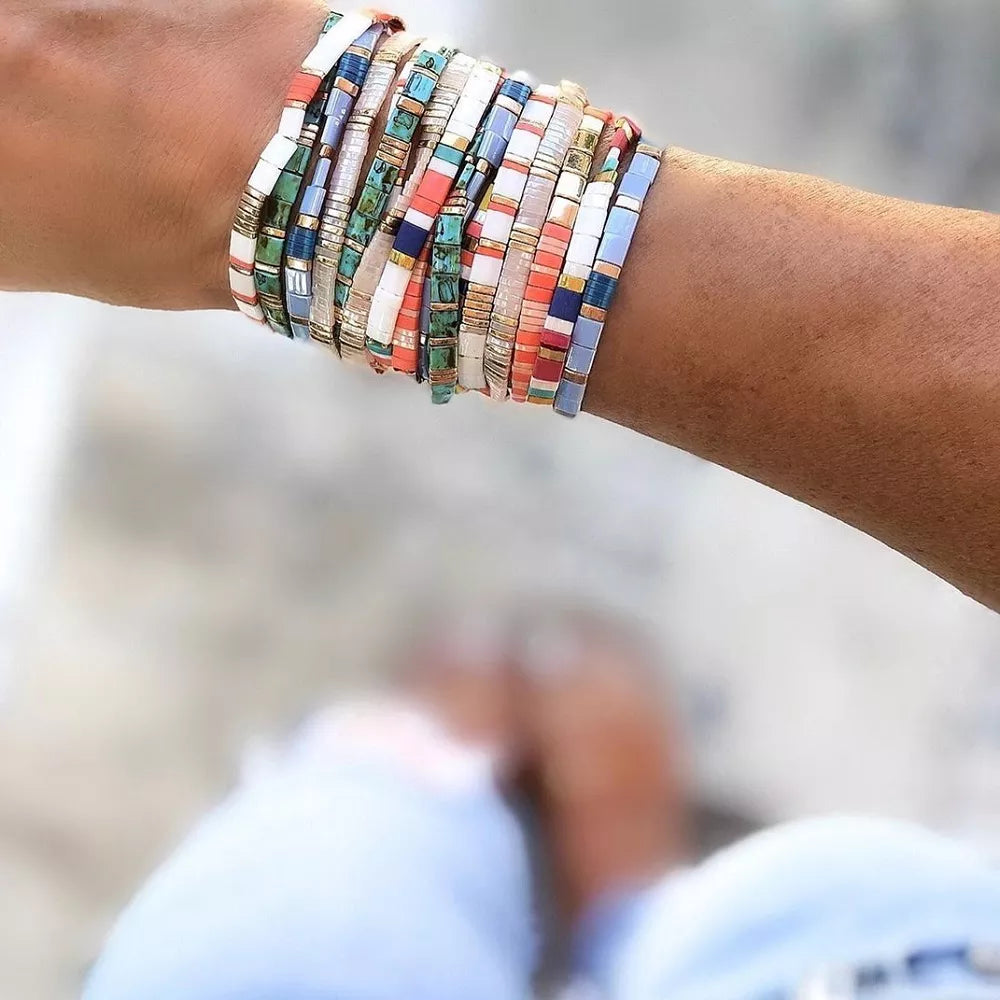 YASTYT Summer Tila Bracelet Waterproof Glass Beaded Vintage Handmade Accessories Miyuki Beads Bracelets for Women Teen Girl