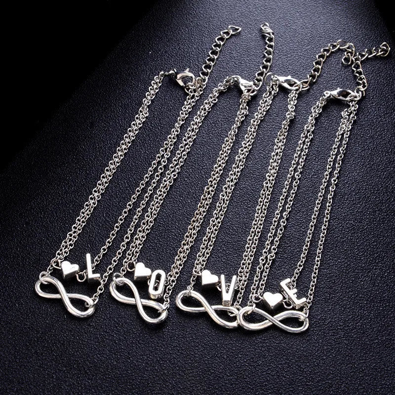 Cross Charm Chain Initials Anklets for Women Sandals Pulseras Tobilleras Mujer Letter Pendant Anklet Bracelet Foot Jewelry Gift