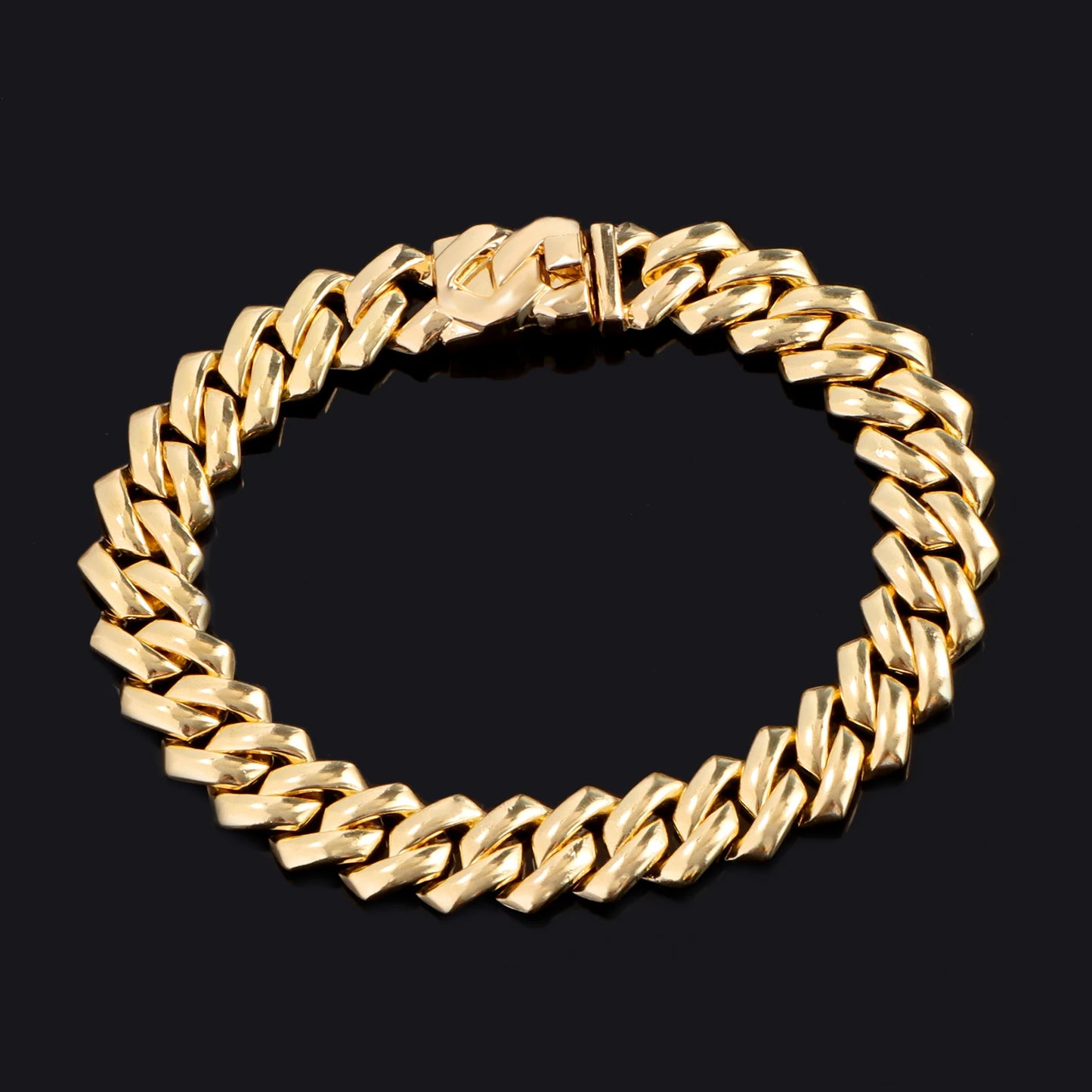 Hip Hop Iced Out 14 Width Cuban Link Chain Anklet for Women Bling Minimalism Luxury Chunky Rhombus Cuban Ankle Bracelet Jewelry