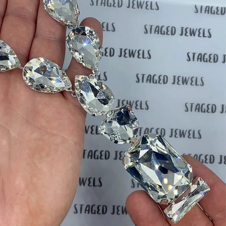 Crystal Pendant Statement Necklace