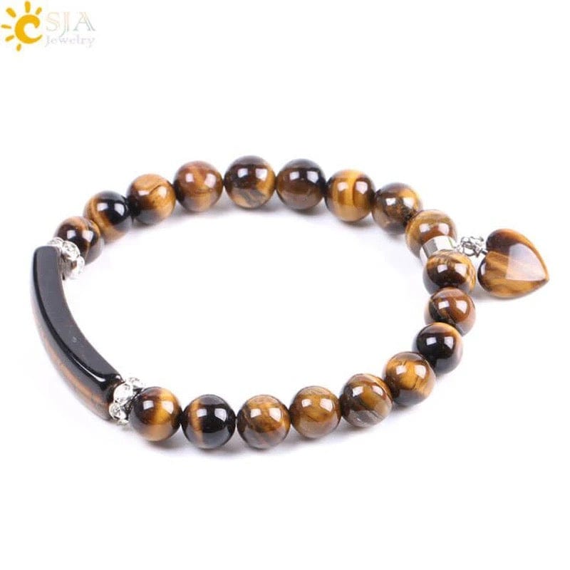 Tiger Stone Women's Beaded Bracelet