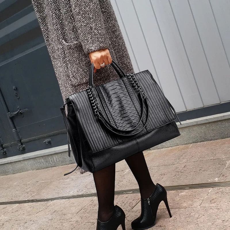 Luxury Crocodile Oversize Handbag