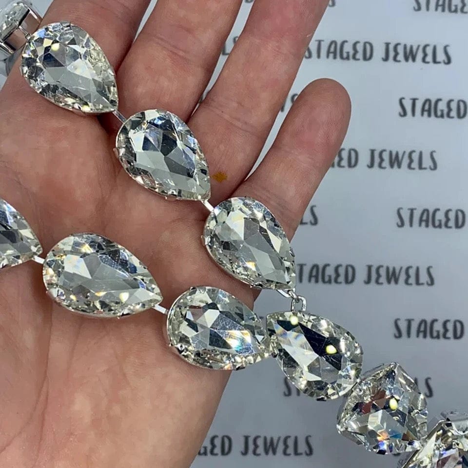 Crystal Pendant Statement Necklace