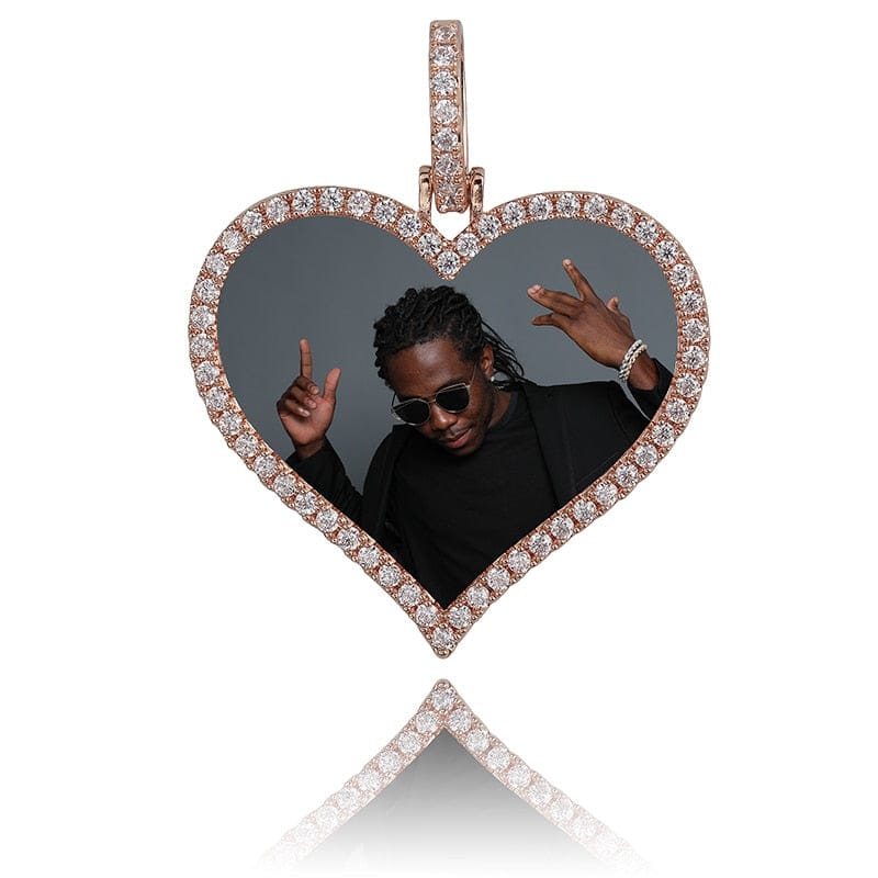 Heart Photo Pendant w/ Necklace
