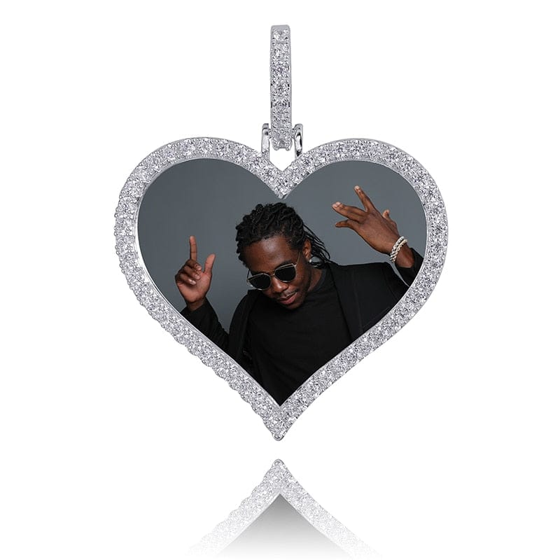 Heart Photo Pendant w/ Necklace