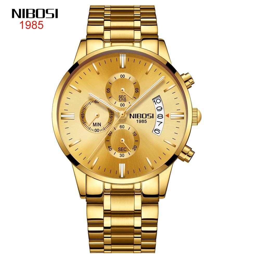 NIBOSI Men Watches Luxury Famous Top Brand Men's Fashion Casual Dress Watch Military Quartz Wristwatches Relogio Masculino Saat