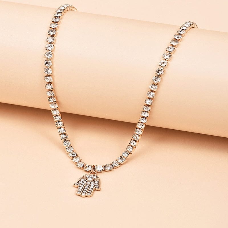 Dainty Hamsa Hand Women's Necklace