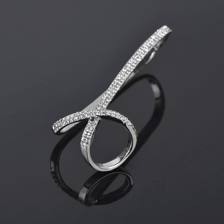 Unique Silver Bling Palm Cuff Bracelet