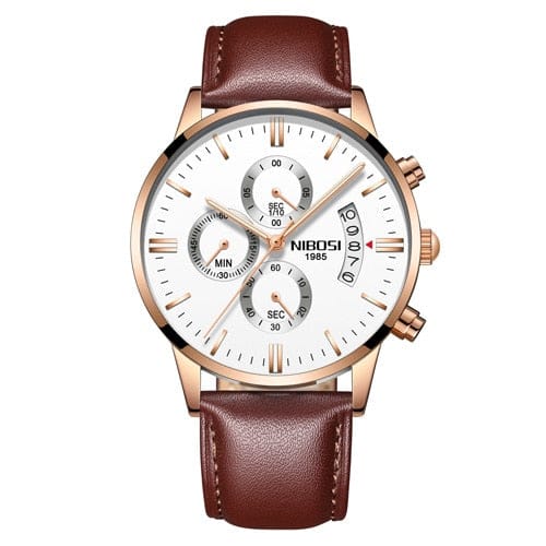 NIBOSI Men Watches Luxury Famous Top Brand Men's Fashion Casual Dress Watch Military Quartz Wristwatches Relogio Masculino Saat