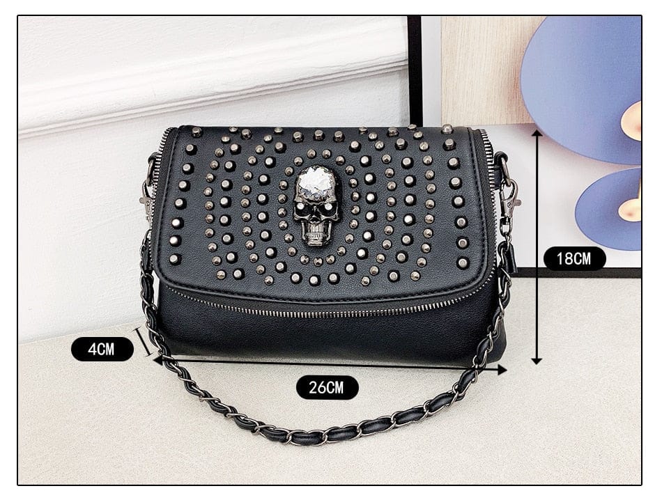 Edgy Vintage Black Women's Cross Handbag