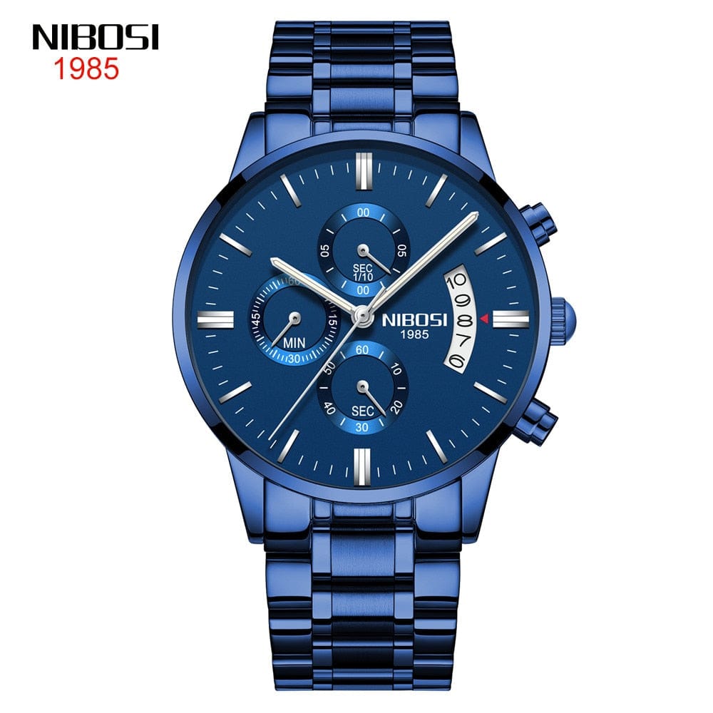 NIBOSI Men Watches Luxury Famous Top Brand Men's Fashion Casual Dress Watch Military Quartz Wristwatches Relogio Masculino Saat