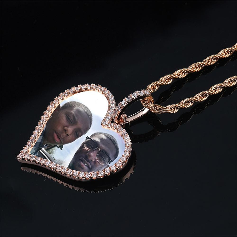 Heart Photo Pendant w/ Necklace