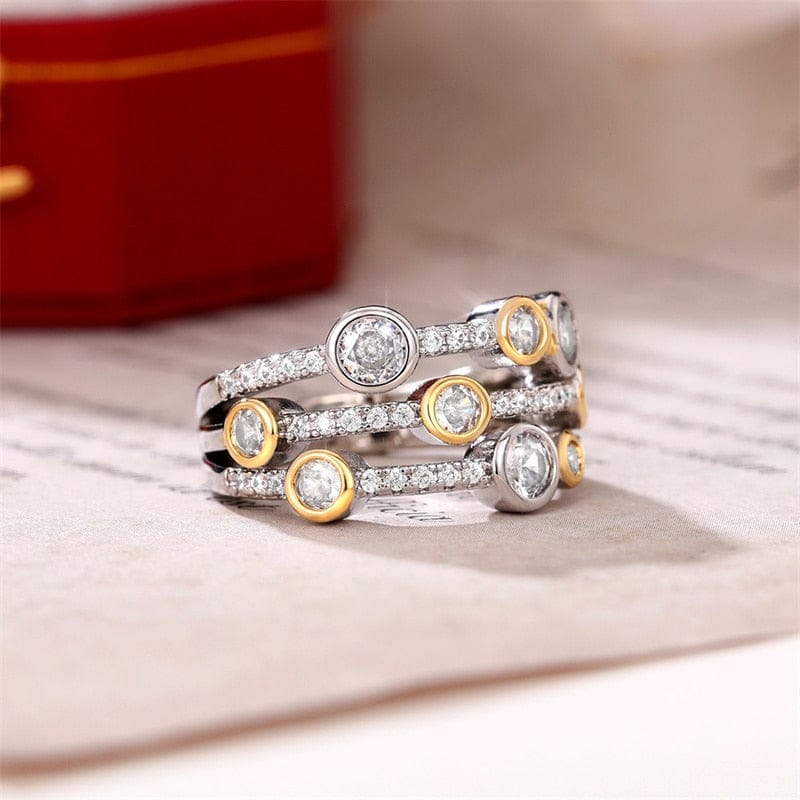 Vintage Two Tone Lavish Lux Women's Ring