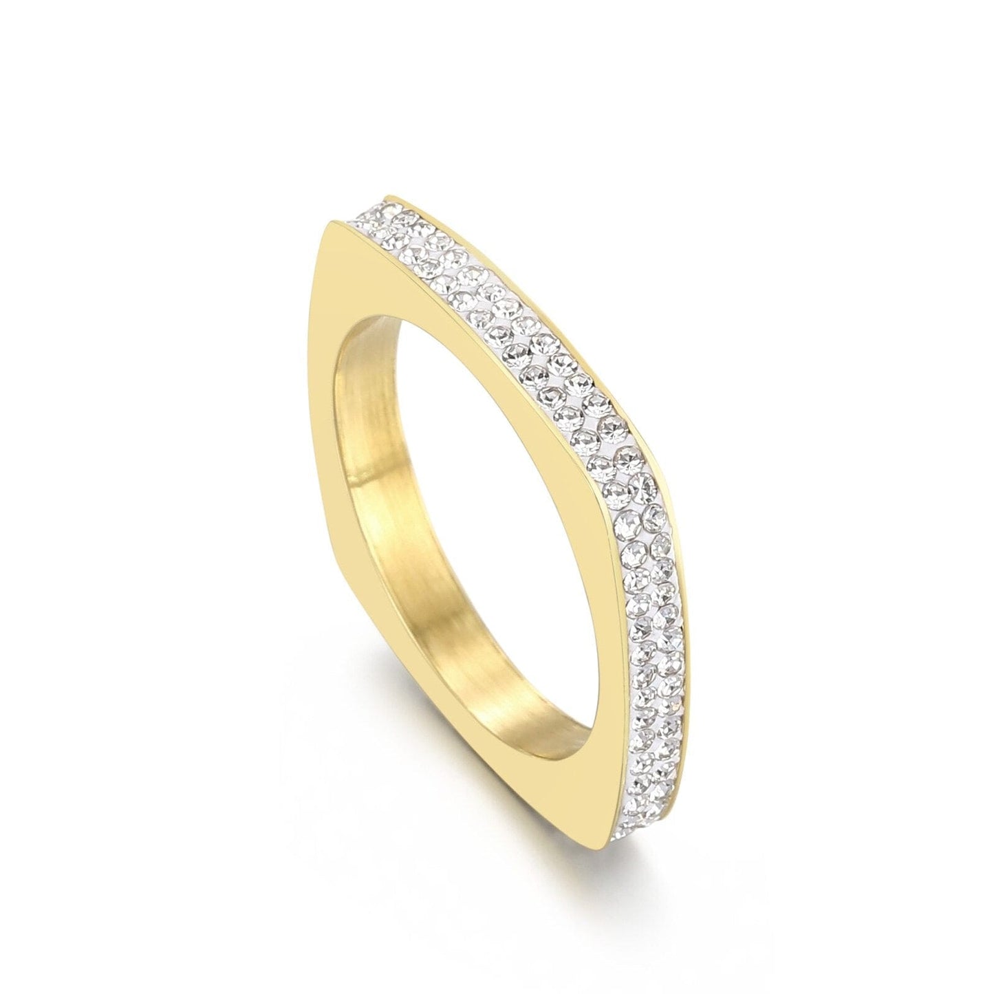 Square Roman Numeral Women's Ring