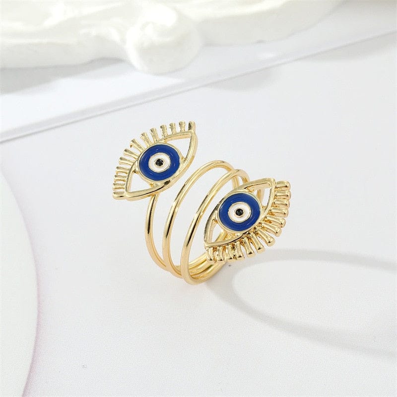 Evil Eye Adjustable Finger Rings