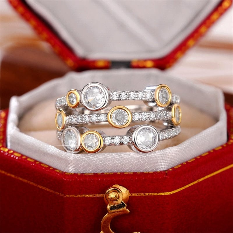 Vintage Two Tone Lavish Lux Women's Ring