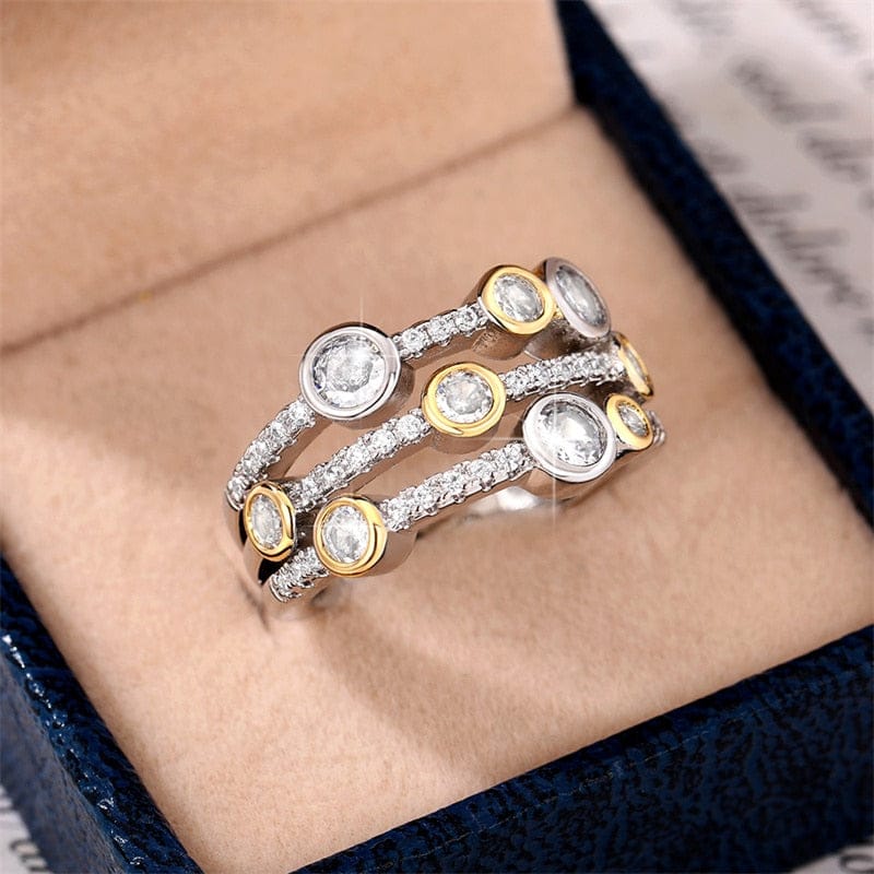 Vintage Two Tone Lavish Lux Women's Ring