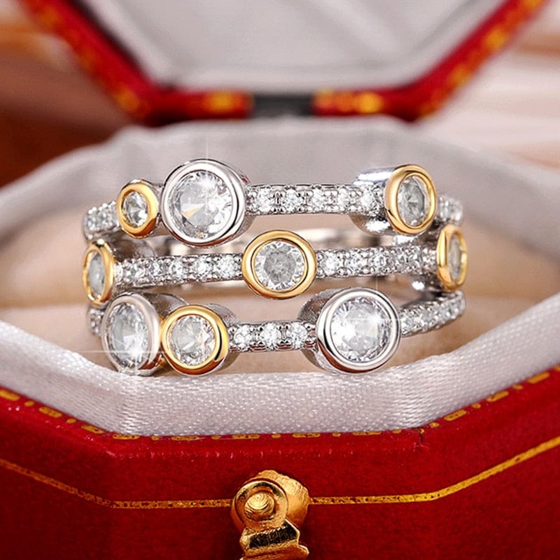Vintage Two Tone Lavish Lux Women's Ring