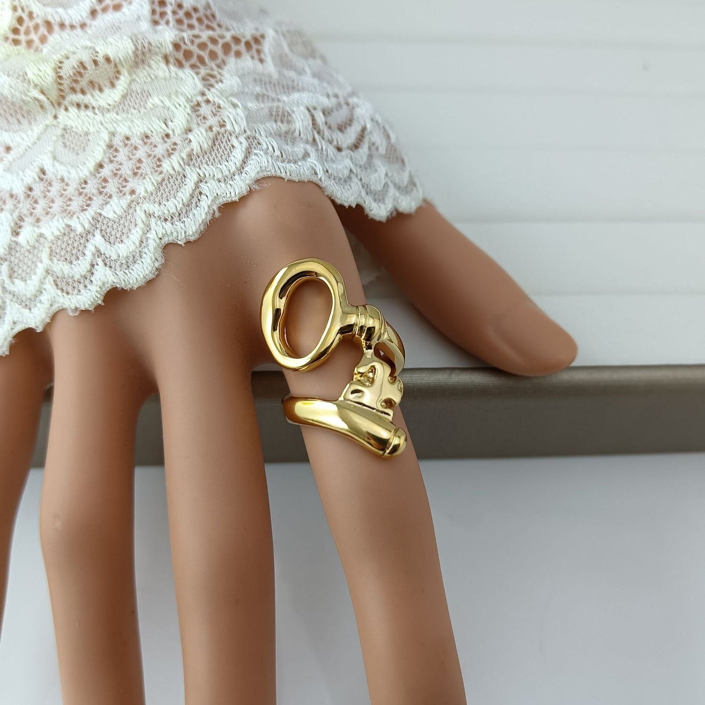 Gold Unique Women's Ring