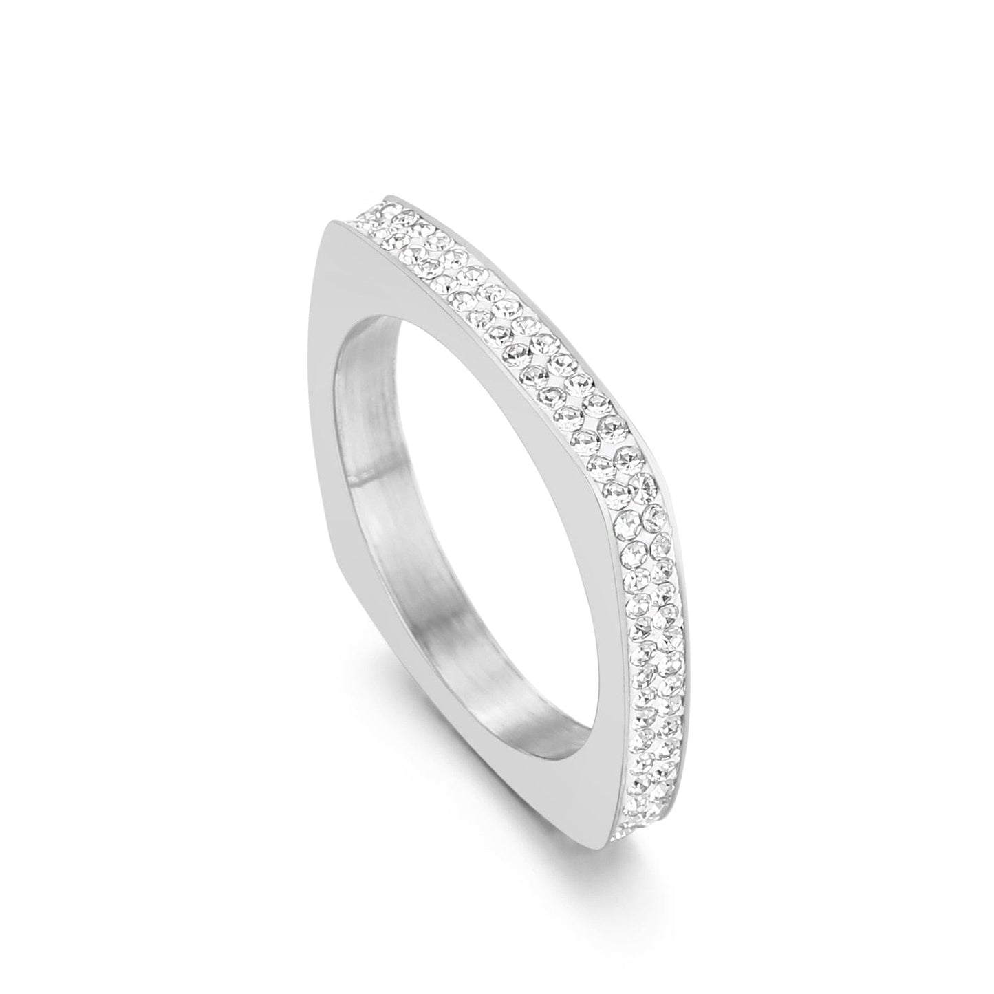 Square Roman Numeral Women's Ring