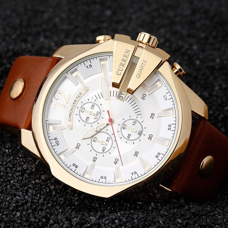 Dapper Gold Casual Men's Watch