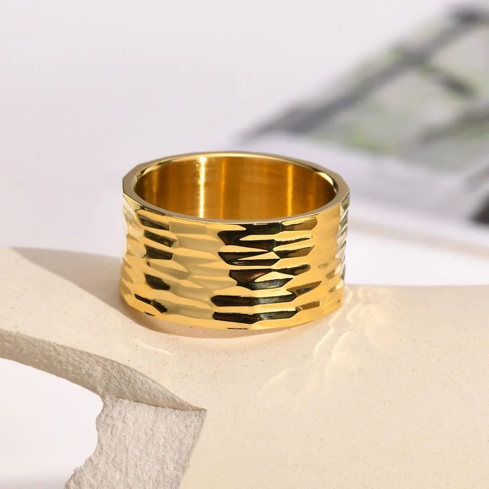 Hammered Textured Women Rings( Gold or Silver