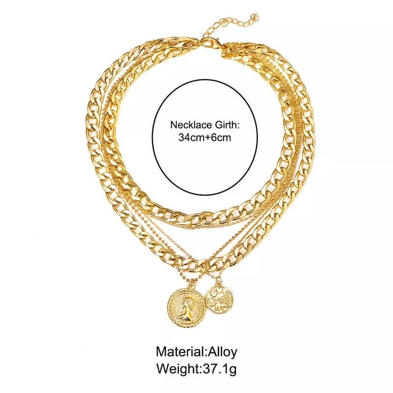 Multi layered Gold Necklace