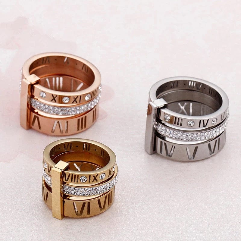 NumeralWomen's Ring-Available in Silver, Gold, Rose Gold or Silver)