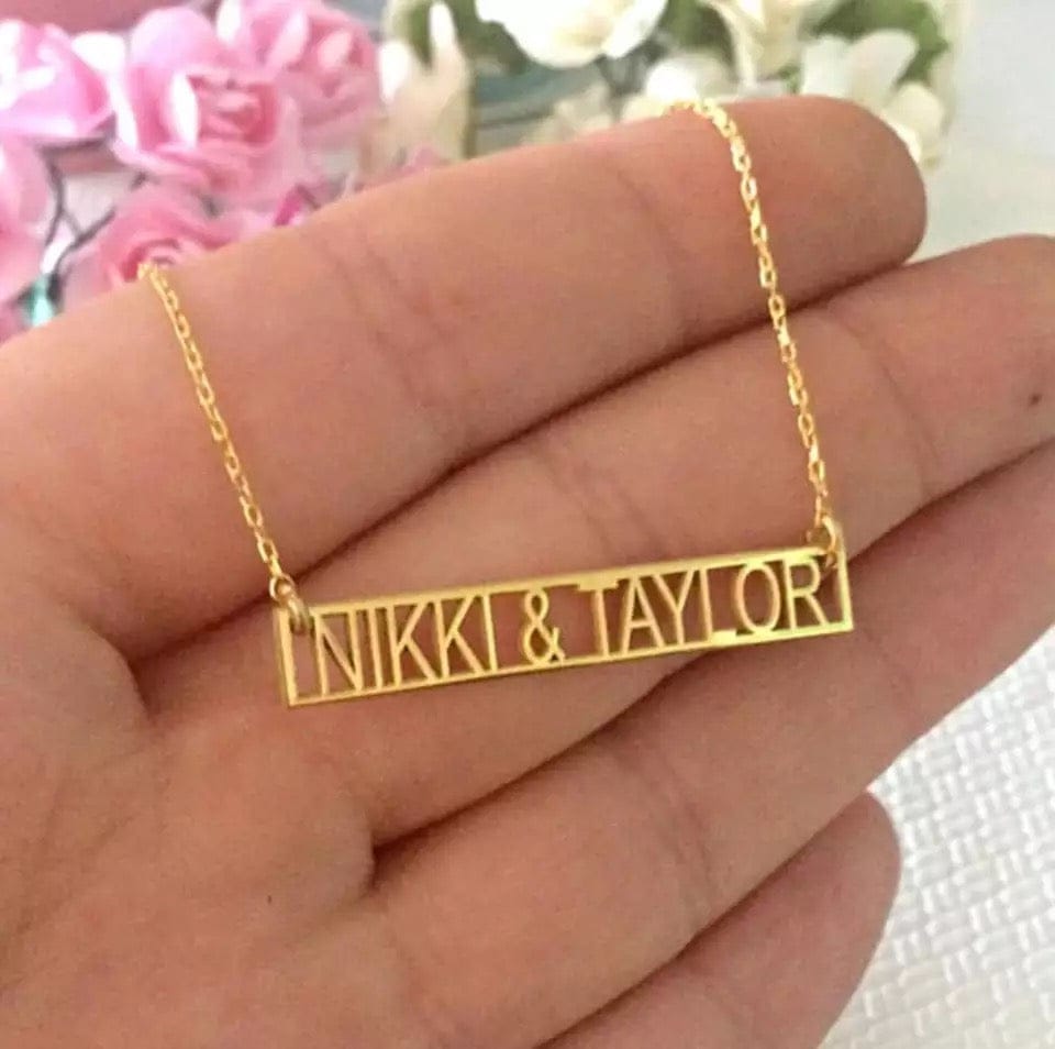 Custom Name Plate Necklace