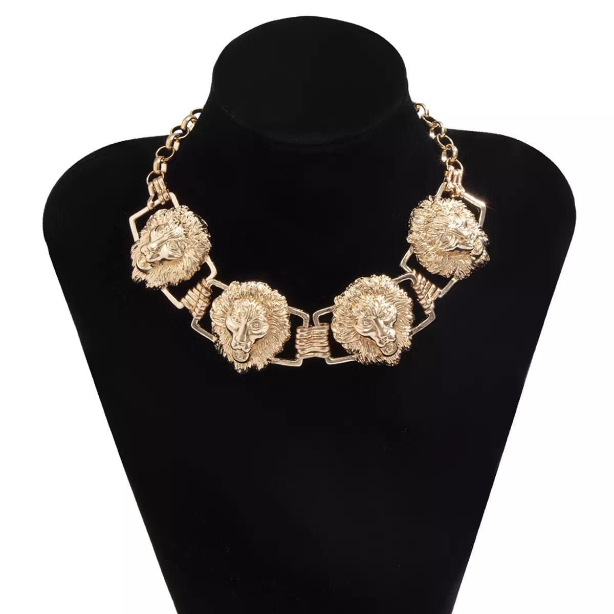 Lion Head Gold Necklace