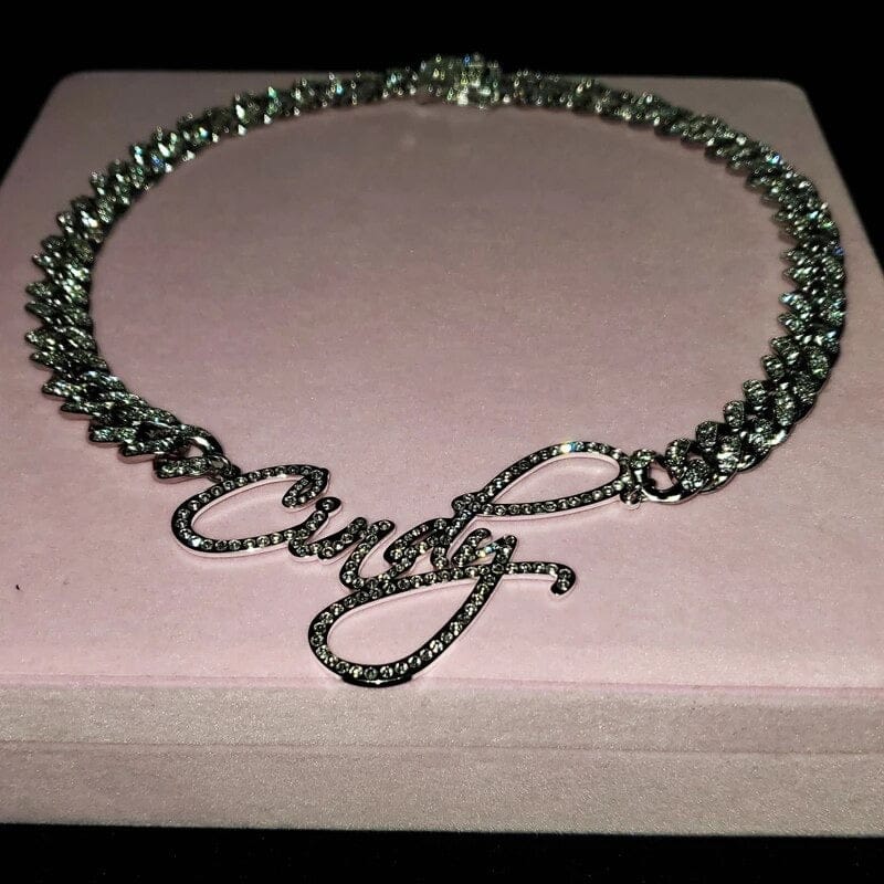 Custom Bling Name Necklace