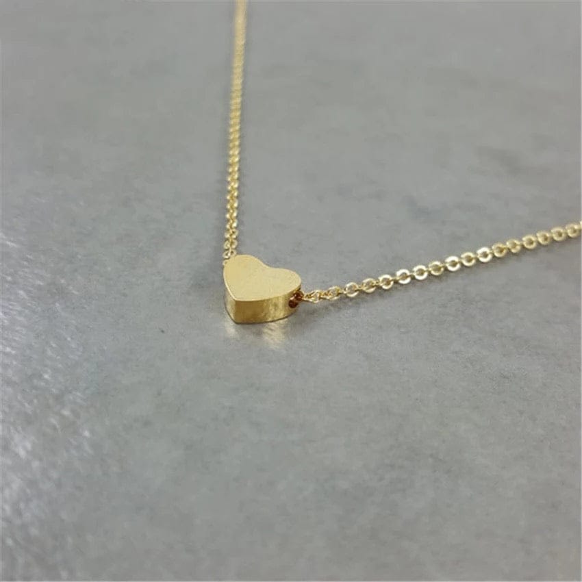 Minimalist Gold Heart Necklace