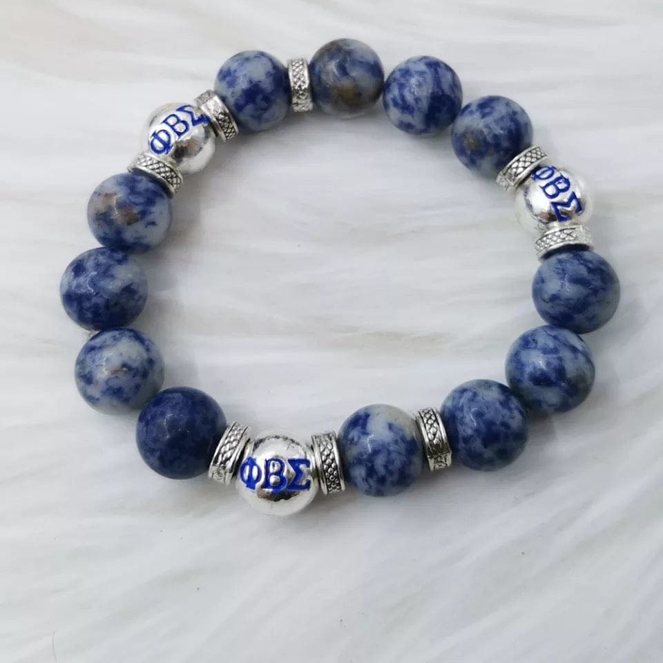 Phi Beta Sigma Beaded Bracelet