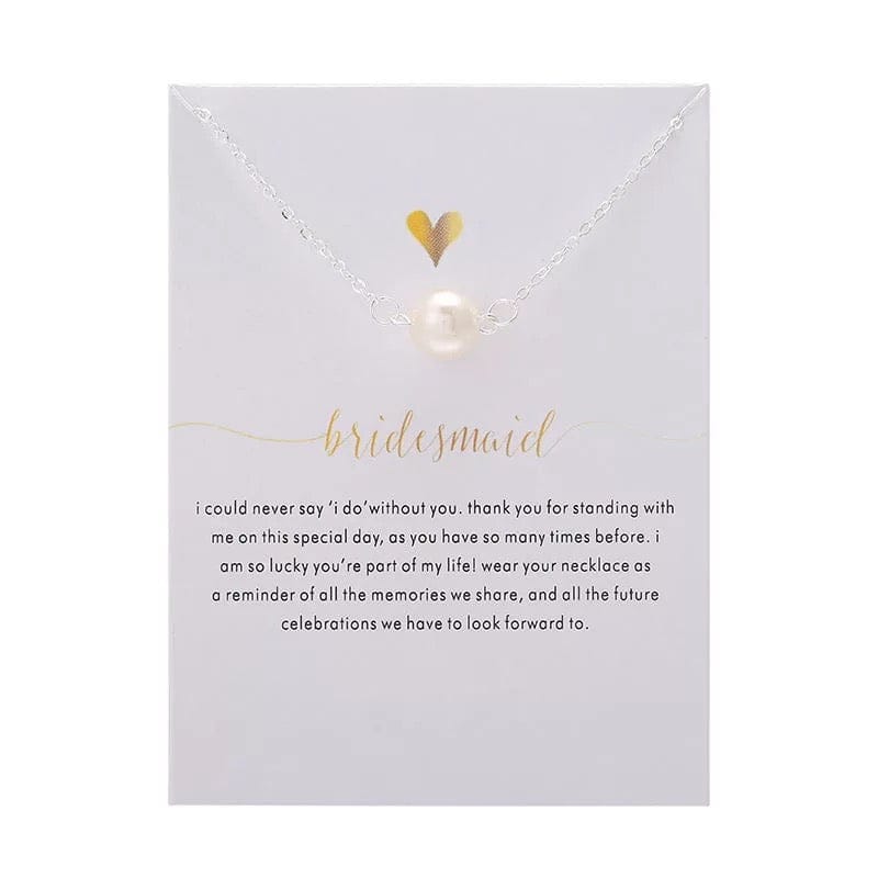 Bridesmaid Imitation Pearl Necklace