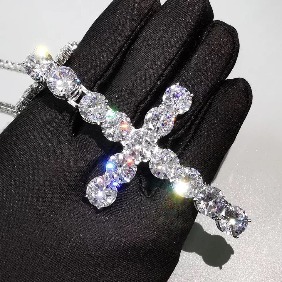 Iced Out Cross Necklace
