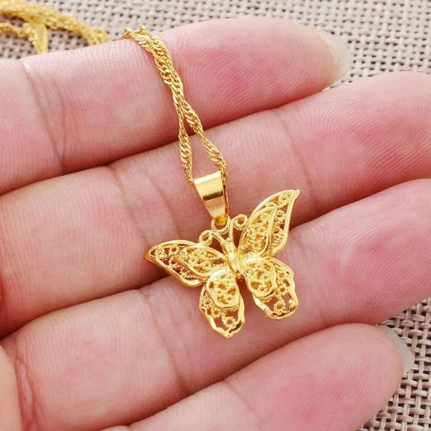 Gold Butterfly Necklace