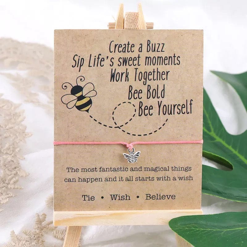 Be Happy Bee Honey Wish Bracelet