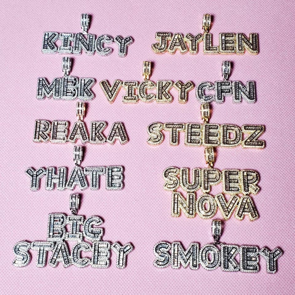 Personalized Blinged Out Necklace